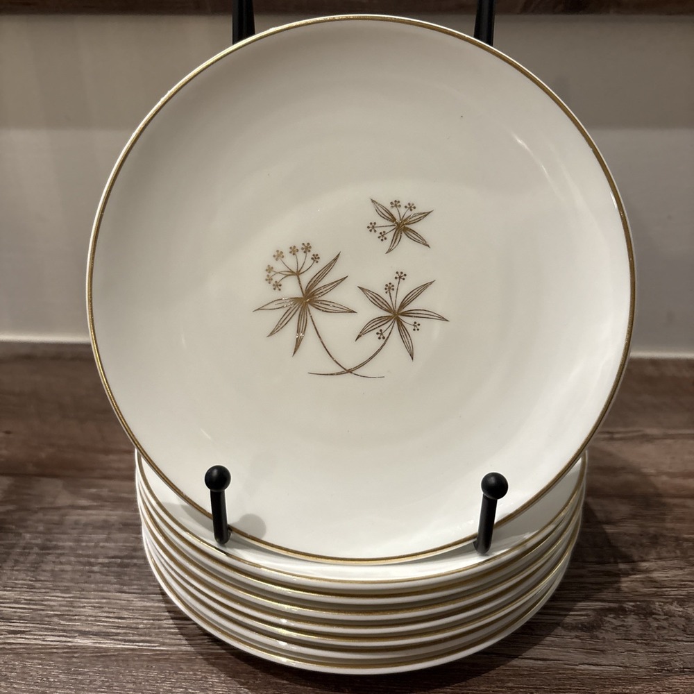 8 ROYAL DOULTON Mid Century Modern Auriel 6.25" ROUND Dessert Plates H.4942